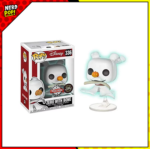 Nightmare Before Christmas - #336 Zero with Bone (Glow Chase)