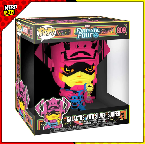 Fantastic Four - Galactus (with Silver Surfer) 10-Inch Blacklight