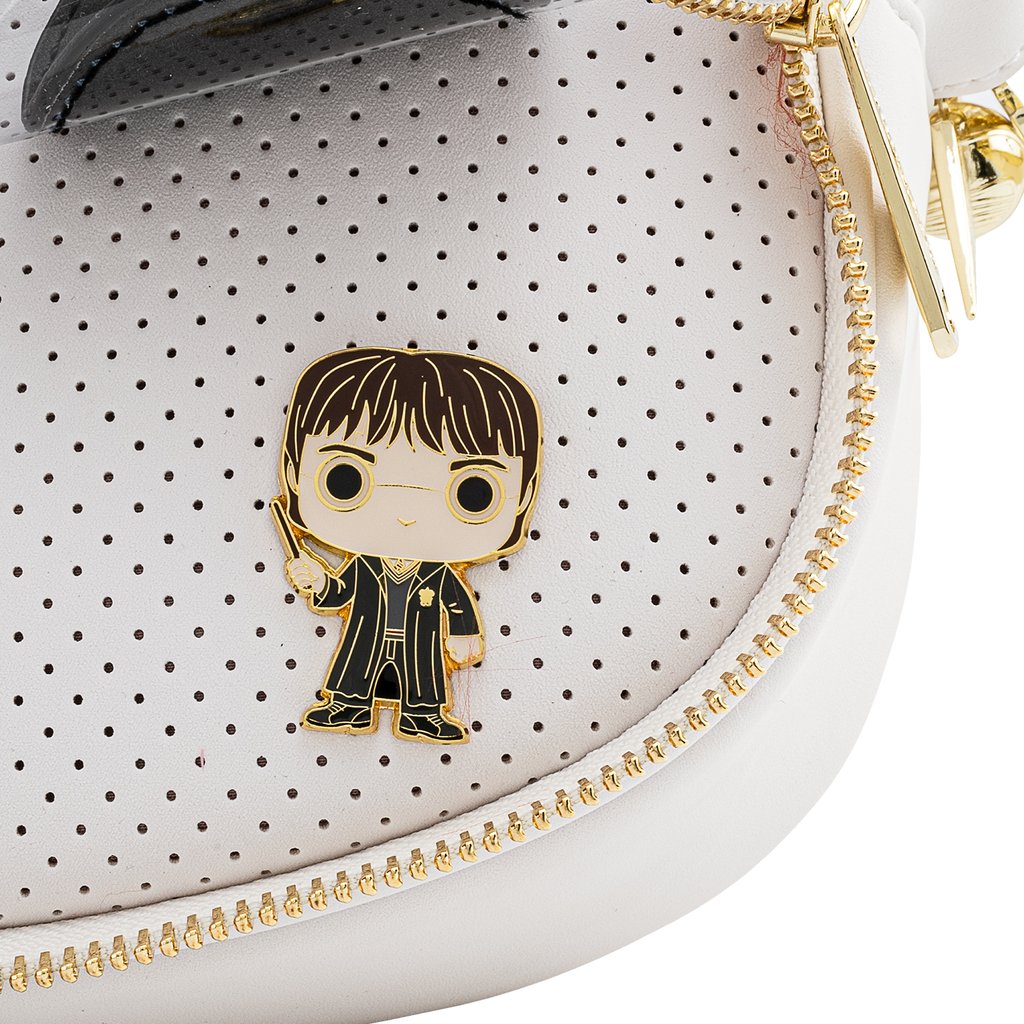 Loungefly Harry Potter Hedwig Pin Trader Crossbody Bag Nerd Pop